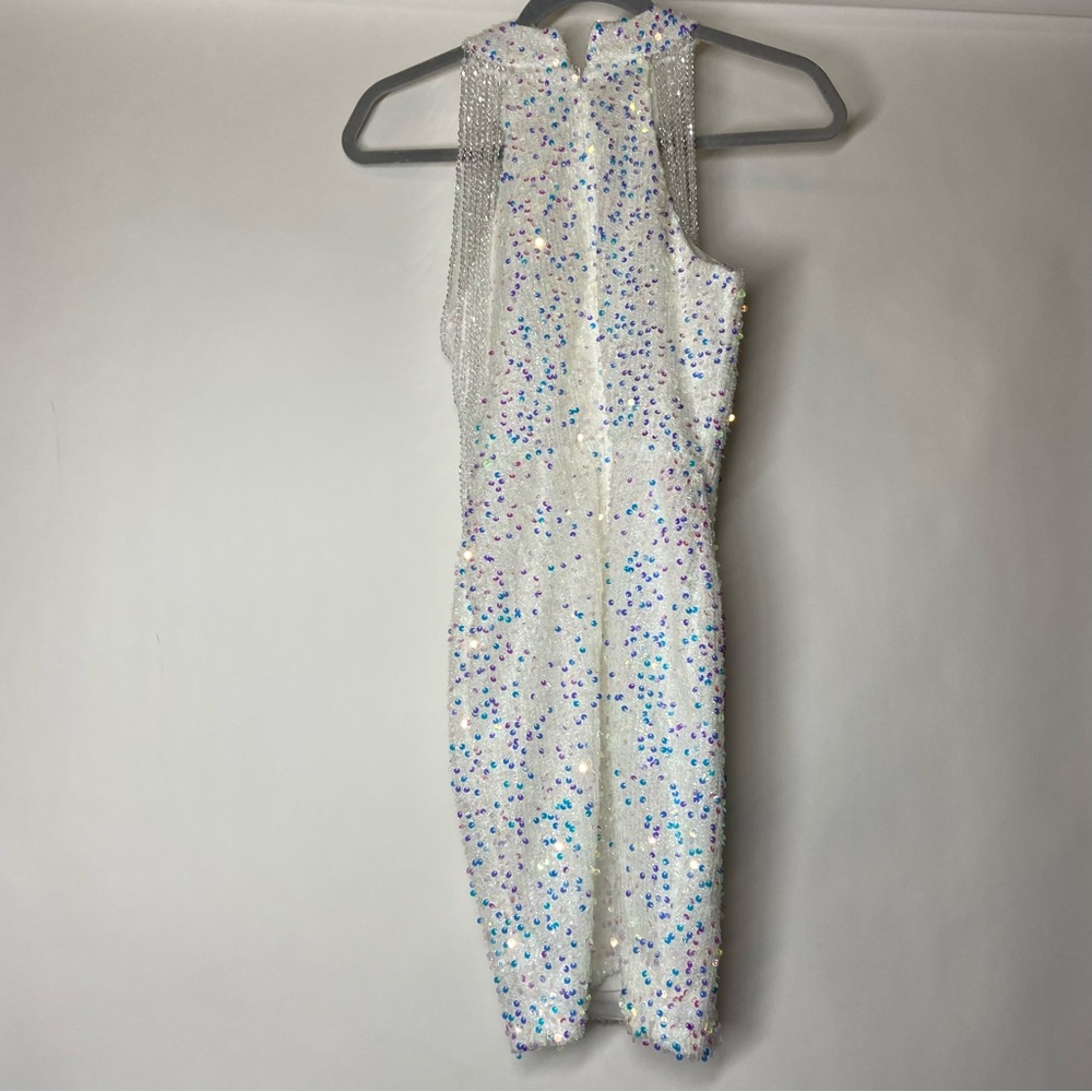 *RESERVED* NEW Nox Anabel Size 2 White Dress Prom Cocktail Party Cold Shoulder - Picture 7 of 10